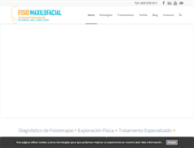 Tablet Screenshot of fisiomaxilofacial.com